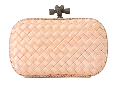 Intrecciato Knot Clutch, front view